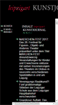 Mobile Screenshot of freie-szene.leipzigart.de